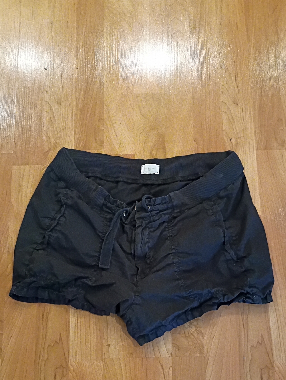 Lou & Grey Black Drawstring Athletic Shorts